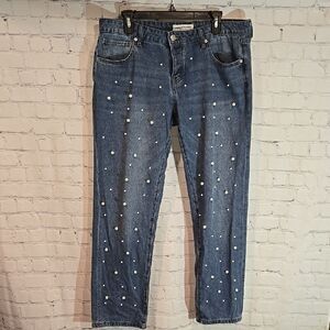 Ashley Mason Premium pearl front jeans size 13